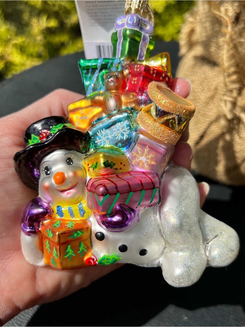 NWT Vintage 2001 Radko Christmas Ornament "Chillin' Delivers" 01-0720-0